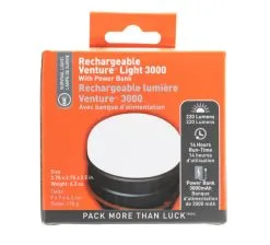 SOL - Survive Outdoors Longer CLEARANCE Rechargeable Venture Light 3000 W/ Powerbank -Caravan Sales Store 0140 1305 2