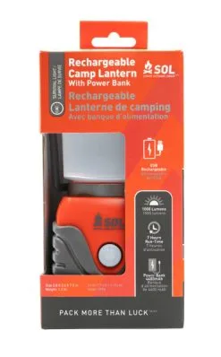 CLEARANCE SOL Rechargeable Camp Lantern W/ Powerbank -Caravan Sales Store 0140 1308 2