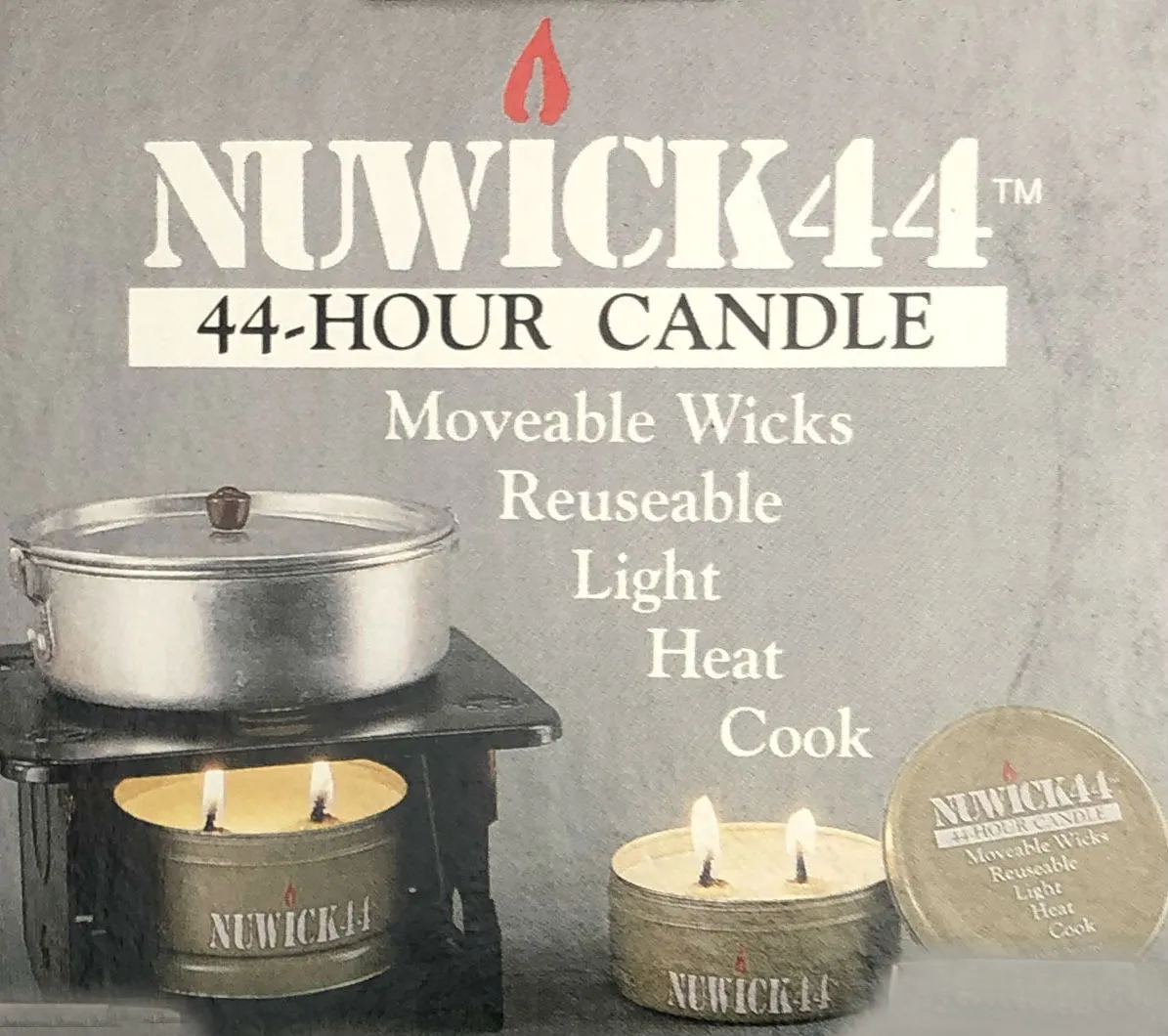 Nuwick Emergency / Disaster 44 Hour Medium Long Burn Candle With Matches 4 Nuwick Emergency / Disaster 44 Hour Medium Long Burn Candle With Matches - Image 2