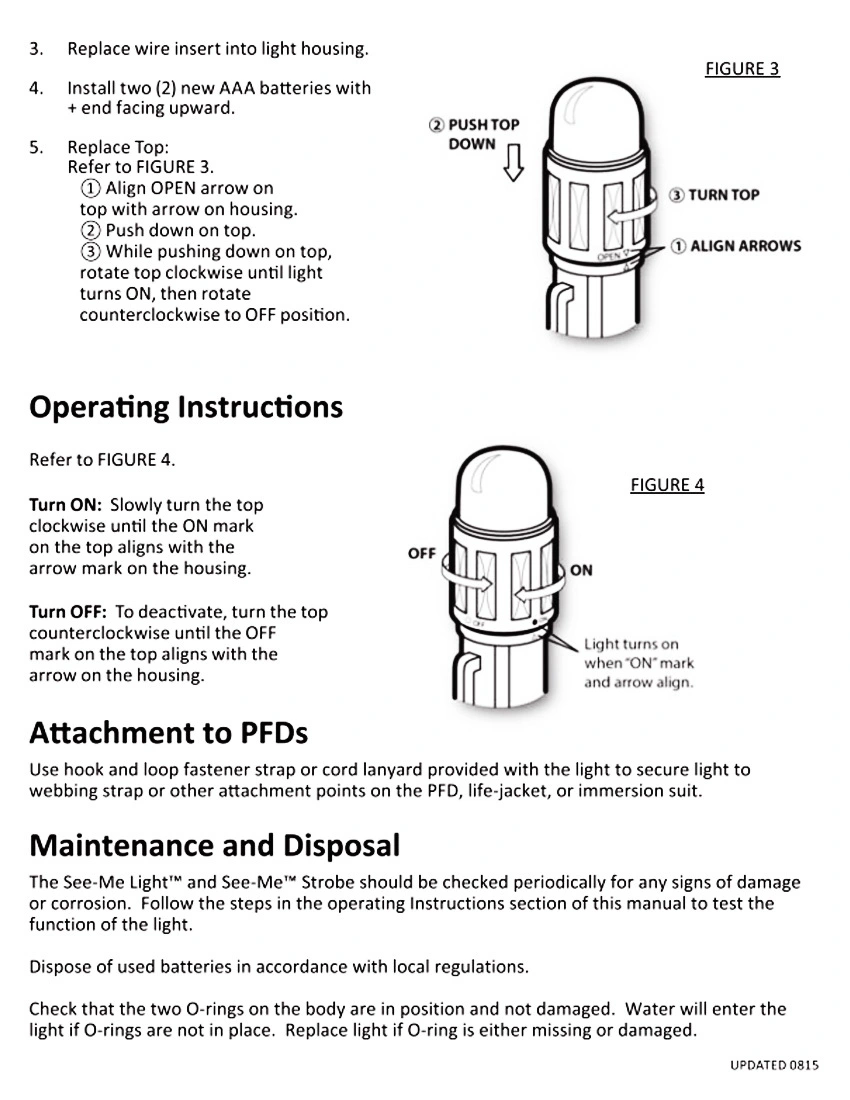 UST | Ultimate Survival Technologies UST See-Me 1.0 Orange LED Waterproof Light 6 UST | Ultimate Survival Technologies UST See-Me 1.0 Orange LED Waterproof Light - Image 4