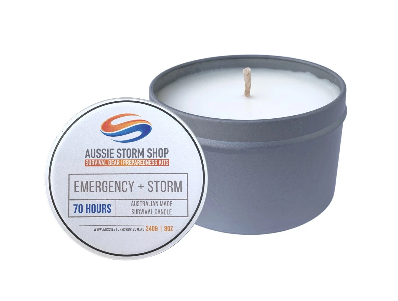 Aussie Storm Shop Emergency + Storm 70 Hour Long Burn Candle 3 Aussie Storm Shop Emergency + Storm 70 Hour Long Burn Candle