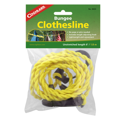 Coghlans Bungee Pegless Clothesline 3 Coghlans Bungee Pegless Clothesline - Image 2