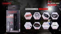PowerTac® PowerTac E9R-G4 2550 Lumen Rechargeable Tactical Flashlight -Caravan Sales Store E9R G4 1