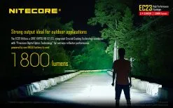 Nitecore EC23 1800 Lumen Flashlight -Caravan Sales Store EC23 1