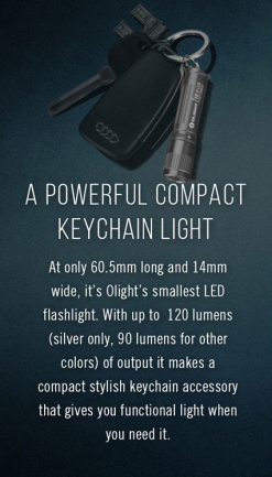 Olight I3E EOS AAA LED Keychain Torch -Caravan Sales Store FOL i3E Bk 2