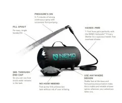 Nemo Helio Portable High Pressure Shower -Caravan Sales Store NEM00263 2