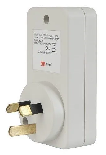 Powertech Double Adapter With LED Night Light 5 Powertech Double Adapter With LED Night Light - Image 3