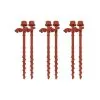 Aussie Storm Shop Small Spiral Auger Screw Tent Peg 6pk -Caravan Sales Store RBE374