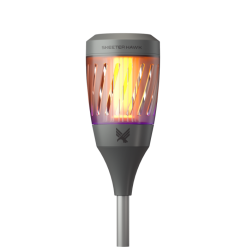 Skeeter Hawk Solar Torch Zapper W/ Flickering Flame