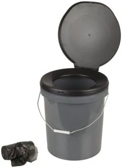 Thunder Buster Portable Bucket Toilet With Disposable Bags