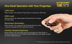 Nitecore Tube V2.0 USB Rechargeable 55 Lumens Green 10 Nitecore Tube V2.0 USB Rechargeable 55 Lumens Green -Caravan Sales Store TUBEGREEN 3